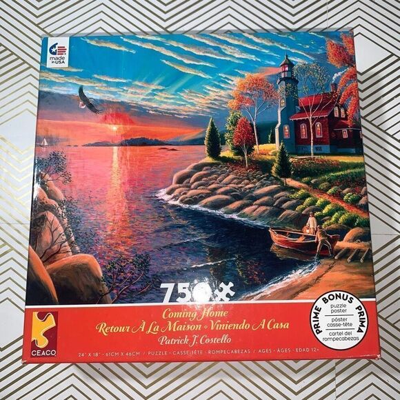 Ceaco Patrick Costello Coming Home Jigsaw Puzzle 750 Piece‎ w/ Poster 24x18 New - Picture 1 of 3